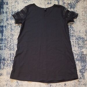 Emery Rose Black Lace Sleeve Dress Size XL